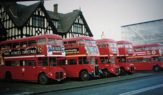 RMs with one RT Bus at Royal Forest Hotel 1970s