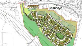 drawings illustrating the development location plan of Land South of Ivy Chimneys Road, South Epping